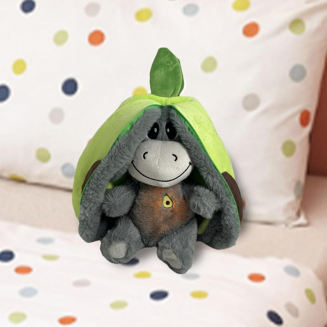 Schlummer Esel Kuscheltier,29*24cm Schlafender Plüschesel Zum Stressabbau, 4 Atemmodi,Spielzeug Für