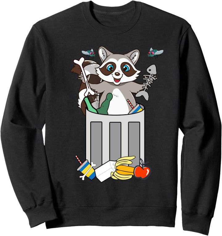 Lustiger Waschbär im Trash Panda Wortspiel Müll Sweatshirt