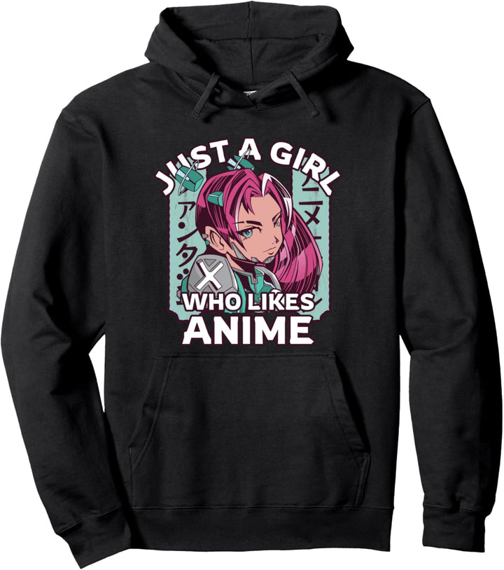 Japan Style, Just A Girl Who Likes Anime Pullover Hoodie