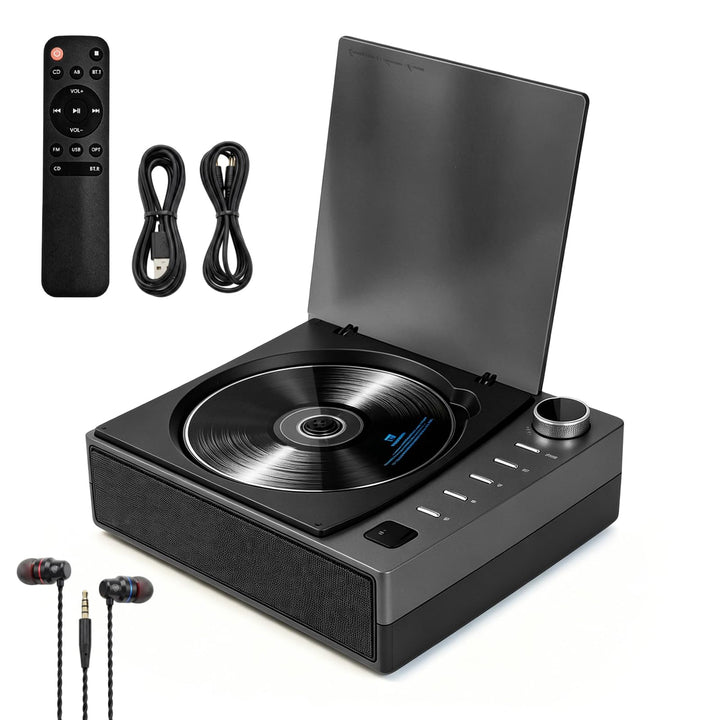 CD Player Tragbar mit Bluetooth 5.1, CD-Player mit Lautsprecher Fernbedienung Wiederaufladbar CD Spi
