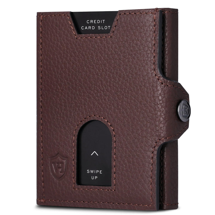 VON HEESEN Slim Wallet mit RFID Schutz - Geldbörse Herren klein - Mini Geldbeutel Damen Portmonee -