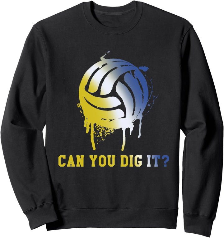 Volleyballer Volleyballspiel Can You Dig It Beach Volleyball Sweatshirt