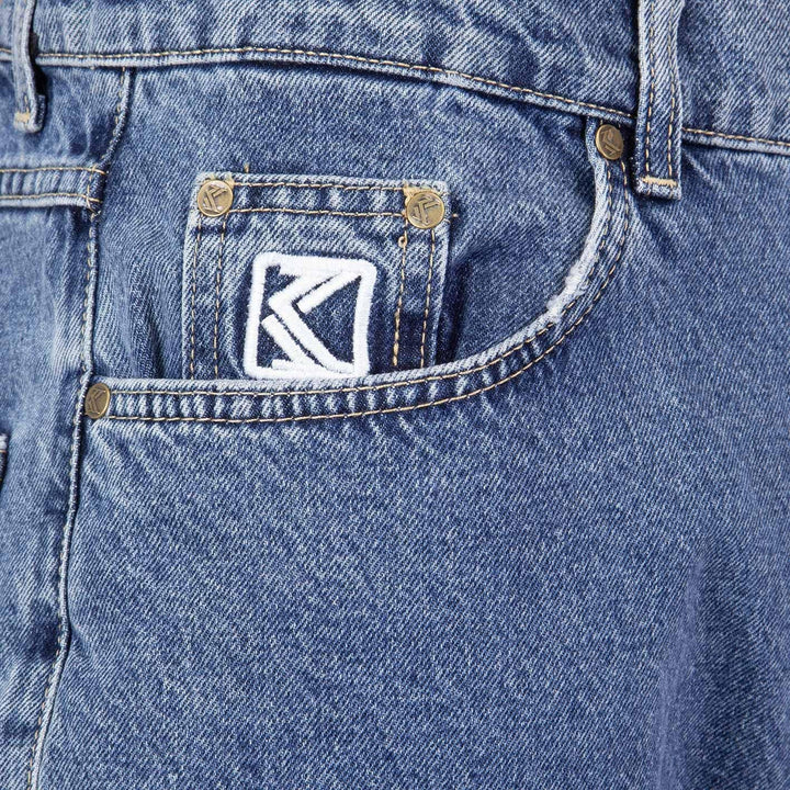 Karl Kani Retro Tapered Five Pocket Jeans Denim S Dark Indigo, S Dark Indigo