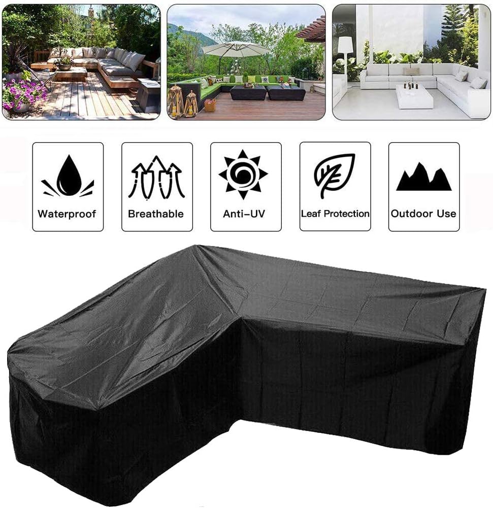ERL Patio Sofabezug, Ecksofabezug, Patio Gartenmöbelbezug, wasserdichter wasserfester Sofabezug (V-S