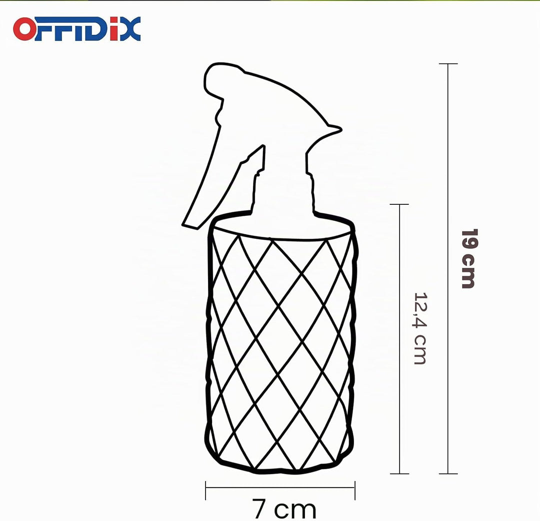 OFFIDIX Glas-Sprühflasche, transparente Sprühflasche mit feinem Nebel, Handdruck-Pflanzennebel mit o