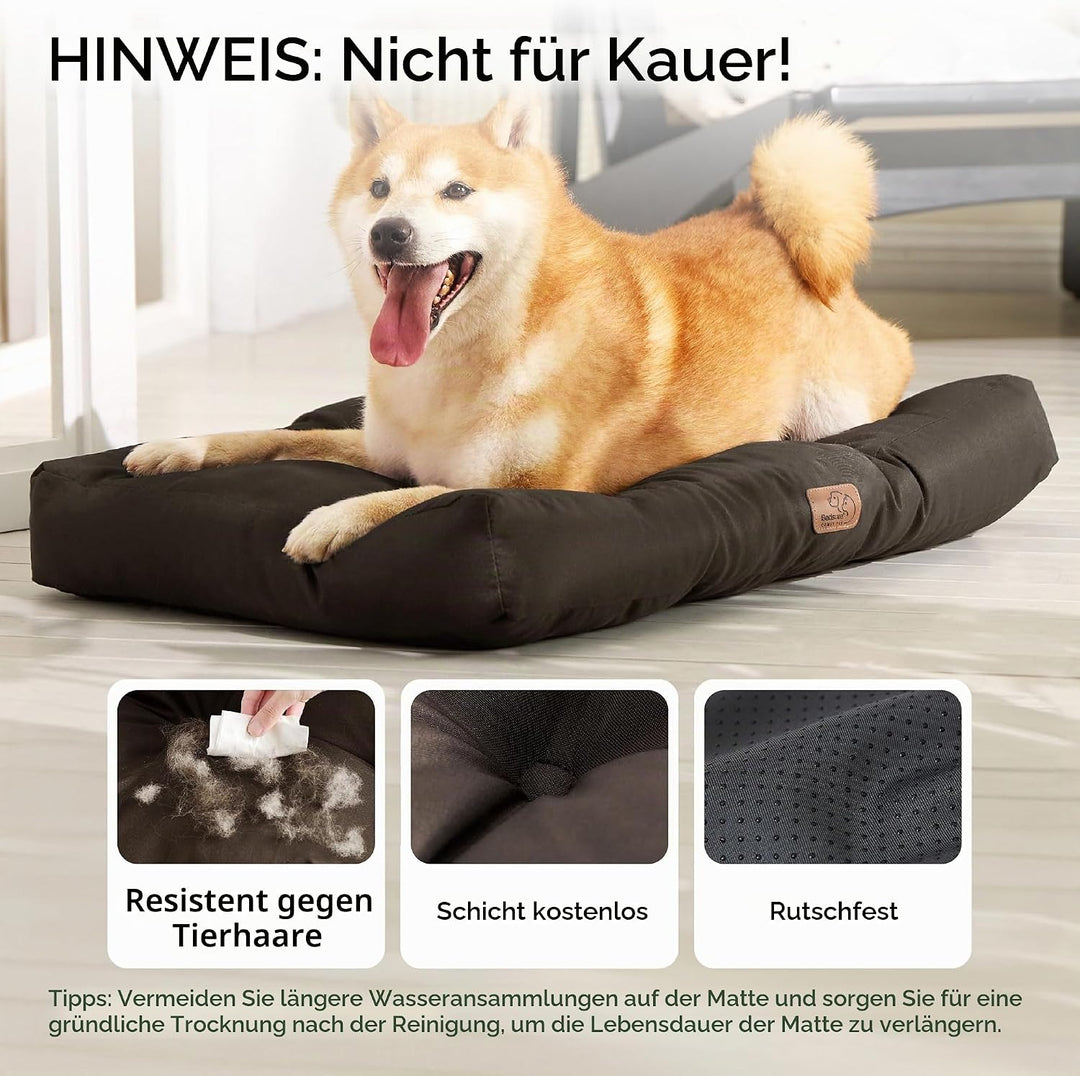 BEDSURE Hundekissen kleine Hunde waschbar - 76x50cm hundematratze wasserdicht M für kleine, mittelgr