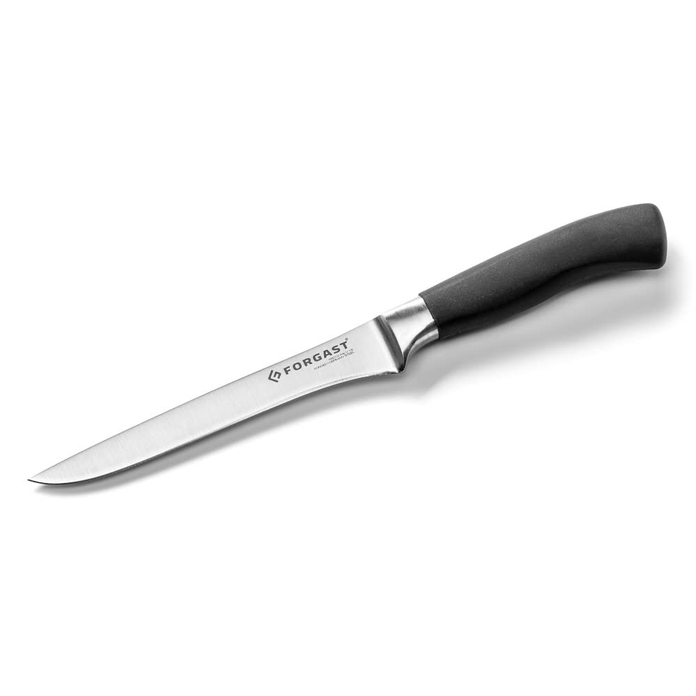 Forgast Filiermesser | Schwarz | Schmales Klingenblatt | Rostfreier Spezialstahl | Ergonomischer Kun