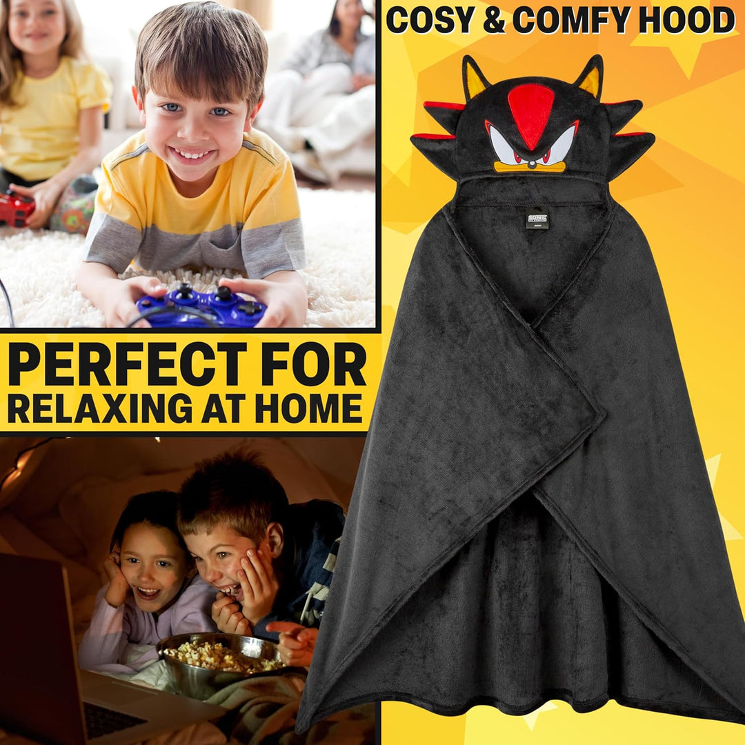 Get Trend 3D Kapuzendecke Kinder 130x90cm, Flauschige Hoodie Decke zum Anziehen, Weiche Tragbare Kus
