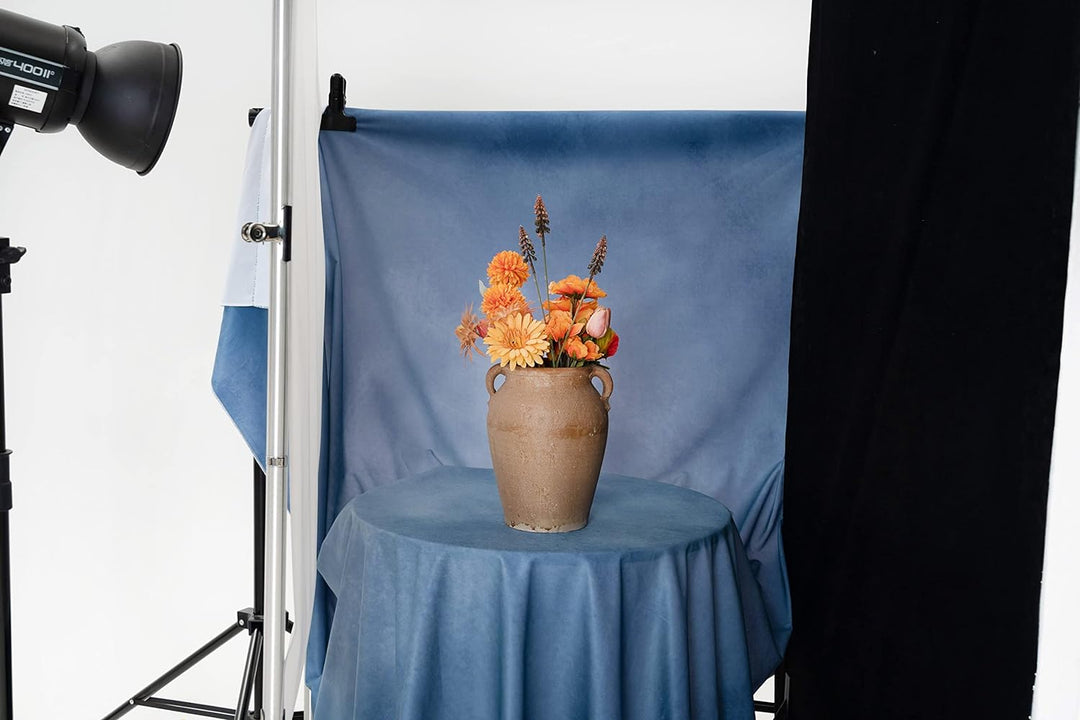 Kate 1.5x2.2m Blau Portrait Hintergrund Blau Textur Hintergrund Blau Mikrofaser Hintergrund Studio R