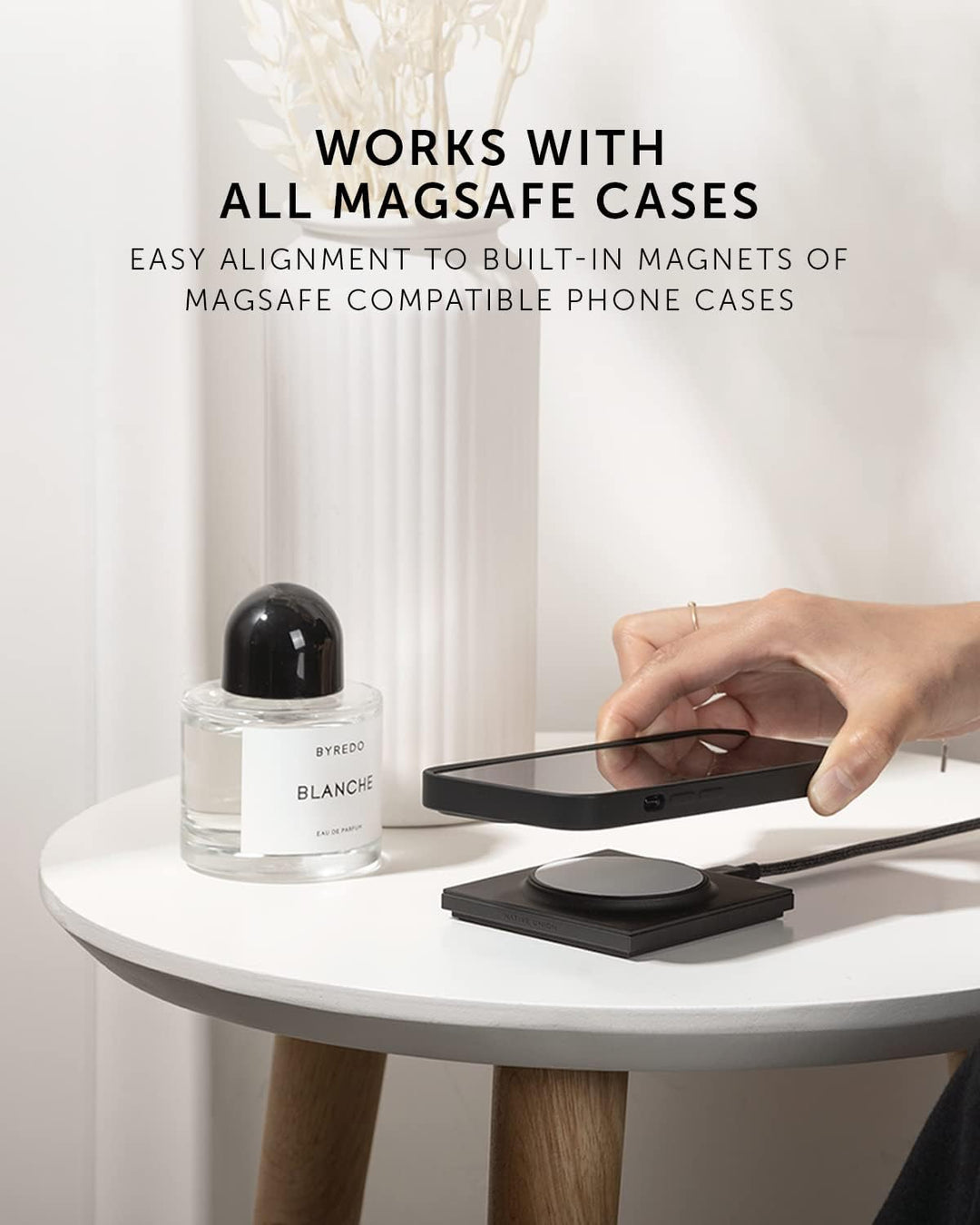 Native Union Drop Magnetisches Kabelloses Ladegerät–MagSafe-Kompatibel für iPhone 14/14 Plus / 14 Pr