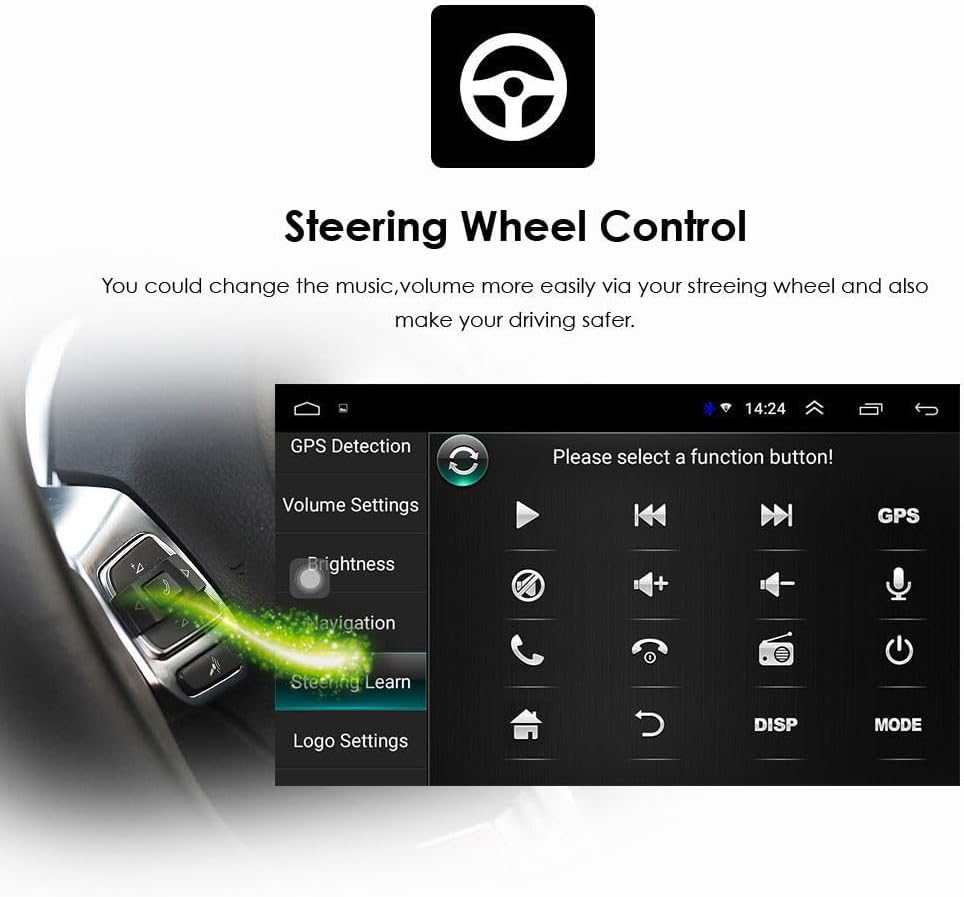 Android Autoradio Mit GPS Navi 7 Zoll Bildschirm Touch Display + HD Bremsleuchte Rückfahrkamera Ersa