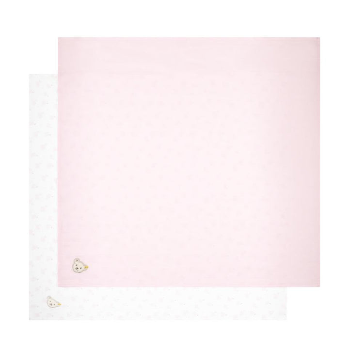 Steiff Baby-Mädchen Mullwindel 2er Pack, Parfait PINK, OneSize