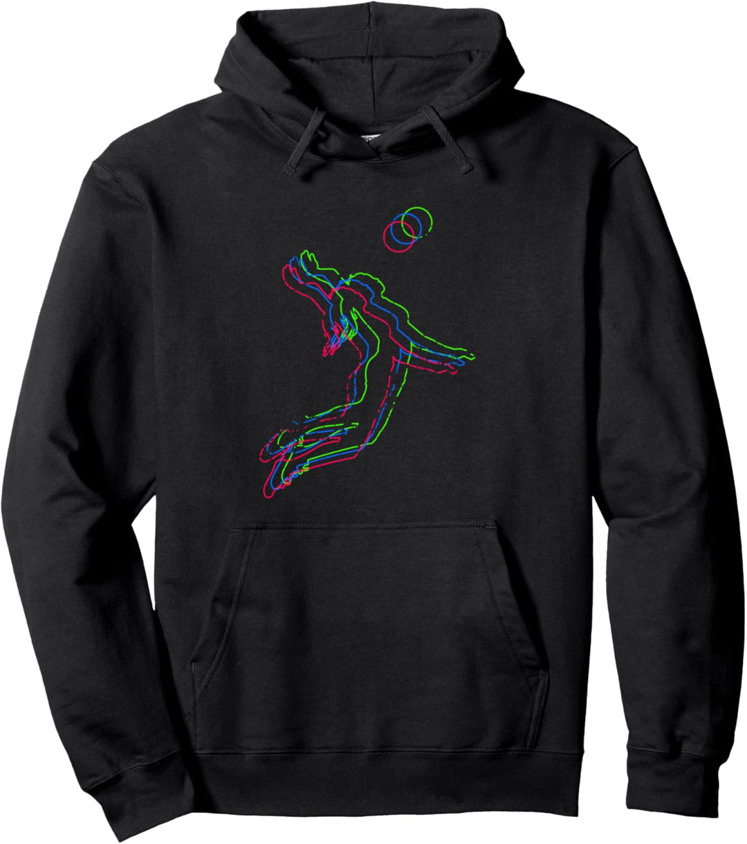 Vintage Volleyballerin Volleyball Geschenk Pullover Hoodie