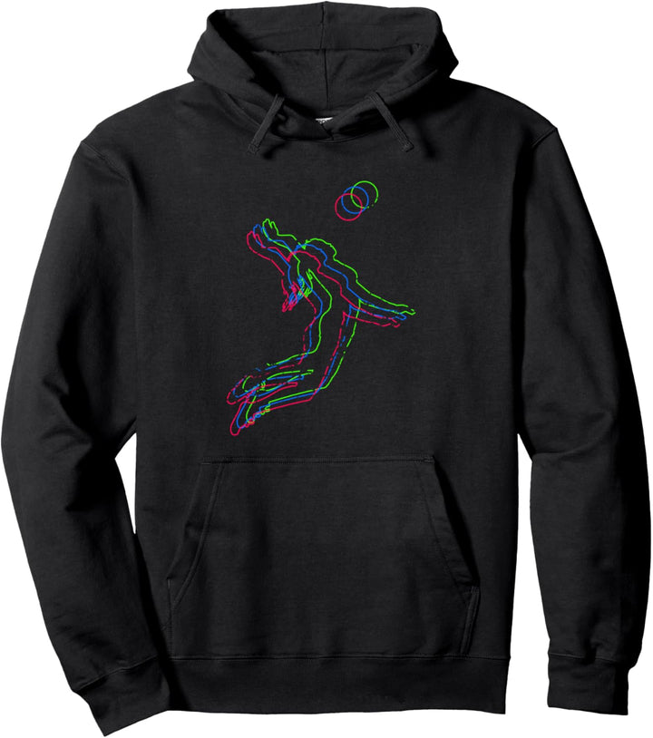 Vintage Volleyballerin Volleyball Geschenk Pullover Hoodie