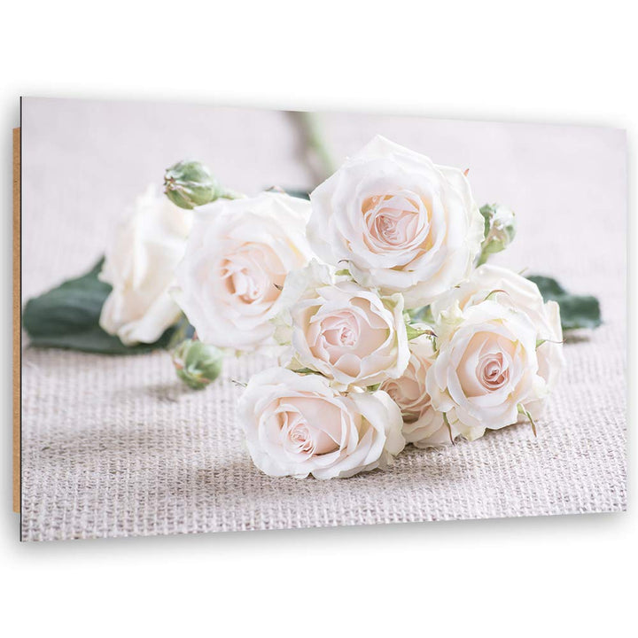 Feeby Dekobild Natur Deko Wand Kunstdruck Blume Weiss 70x50 cm M14556 70x50 cm, M14556 70x50 cm