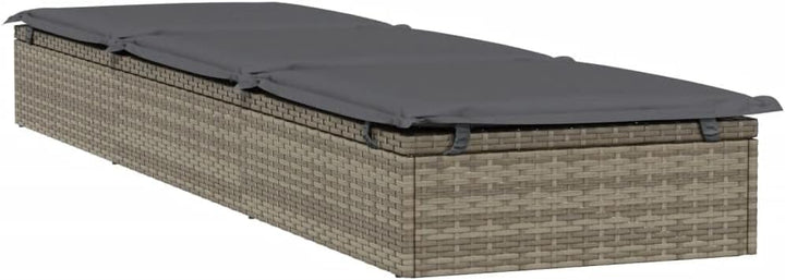 vidaXL Sonnenliege 2 STK., Gartenliege Verstellbare Sitzfläche, Liegestuhl Liege mit Tisch, Relaxlie