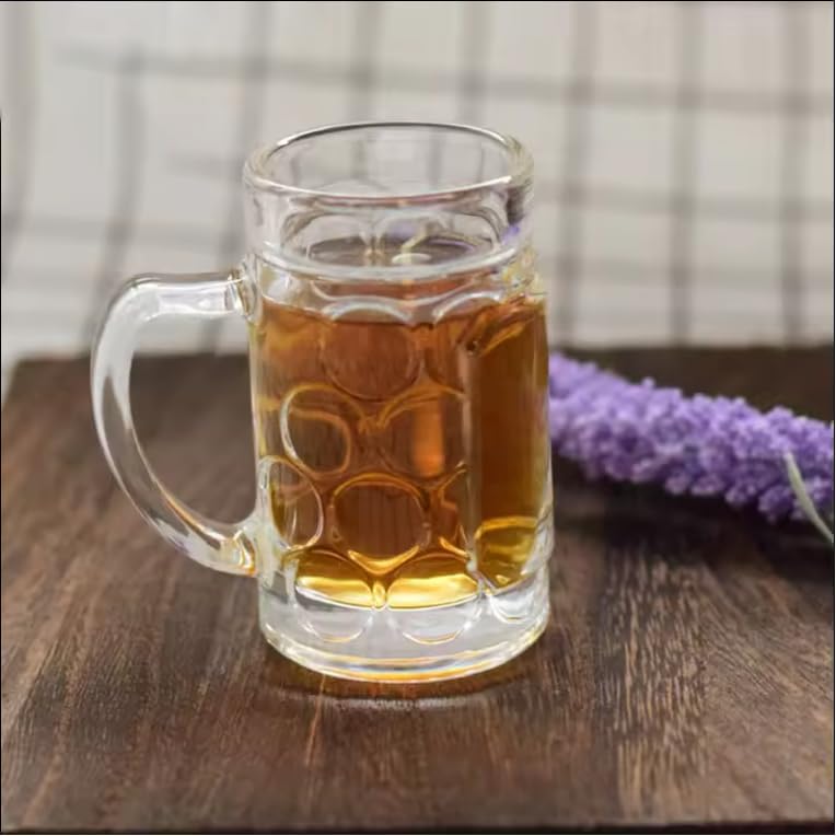 Carlso 12x Mini Bierkrug, Massglass, Seidel, Oktoberfest, Bayern Schnapsglas 4cl mit Henkel (12x ohn
