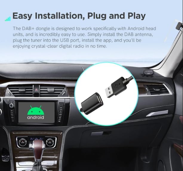 XTRONS USB DAB/DAB+ Empfänger für Android Autoradio
