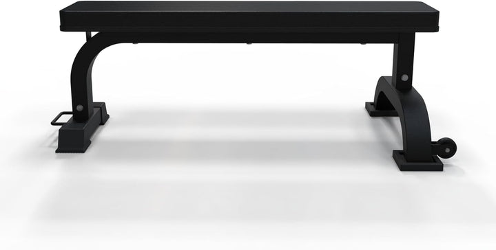 Bad Company Hantelbank I Flachbank 110 x 66 x 41 cm I Trainingsbank für das Krafttraining zuhause I