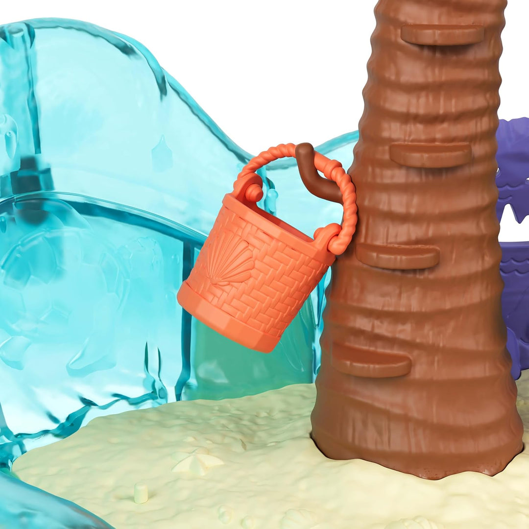 Mattel Disney Vaiana 2 Spielzeuge, Vaianas Inselabenteuer-Spielset mit kleinen Vaiana- und Simea-Pup