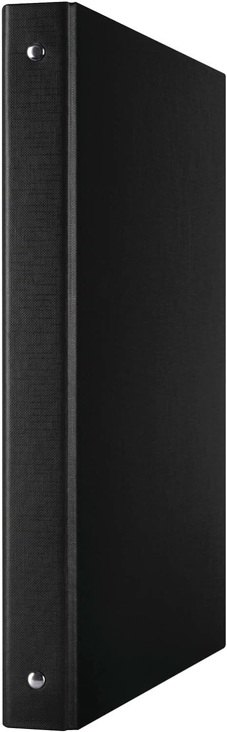 DONAU 3733001PL-01 Ringbuch Schwarz | 4-O-Ring-Mechanik 20mm DIN A4 Ringordner Pappe/Kunststoff | Au