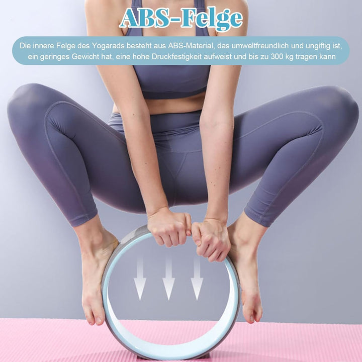 Yoga Rad 3er Pack,stabile und komfortable Rückenrollen für Anfänger.Zur Verbesserung der Wirbelsäule