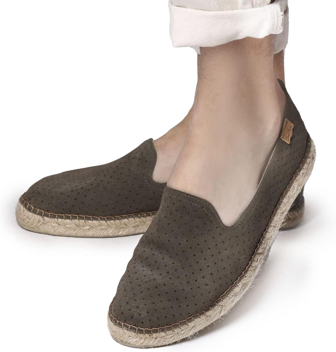 Toni Pons DAN-AY - Espadrille für Herren Wildleder. 39 EU Khaki, 39 EU Khaki