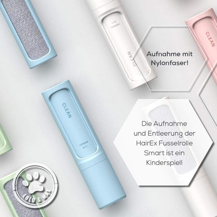 Lolo & Max Fusselbürste Kleidung - Fusselbürste – Tierhaarentferner -Tierhaare Aller Art – Wiederver