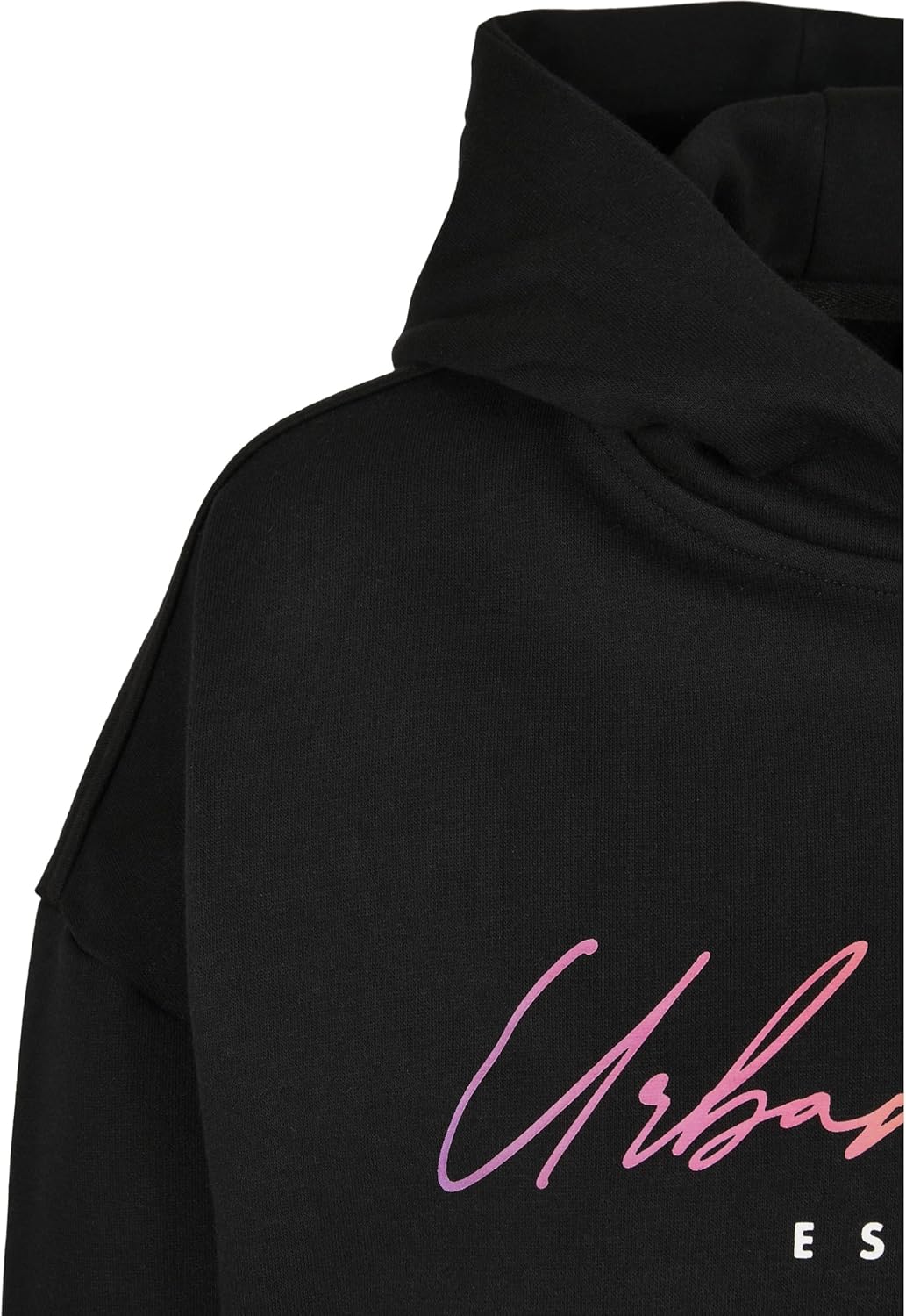 Urban Classics Damen Kapuzenpullover Ladies Oversized Rainbow Hoody, Frauen Sweatshirt mit Logo Prin