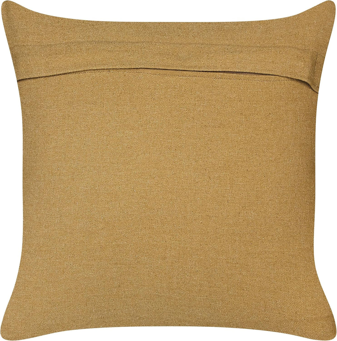 Set aus 2 Kissen mit orientalischem ethnischem Muster aus Jute und Wolle 45 x 45 cm mehrfarbig Saron
