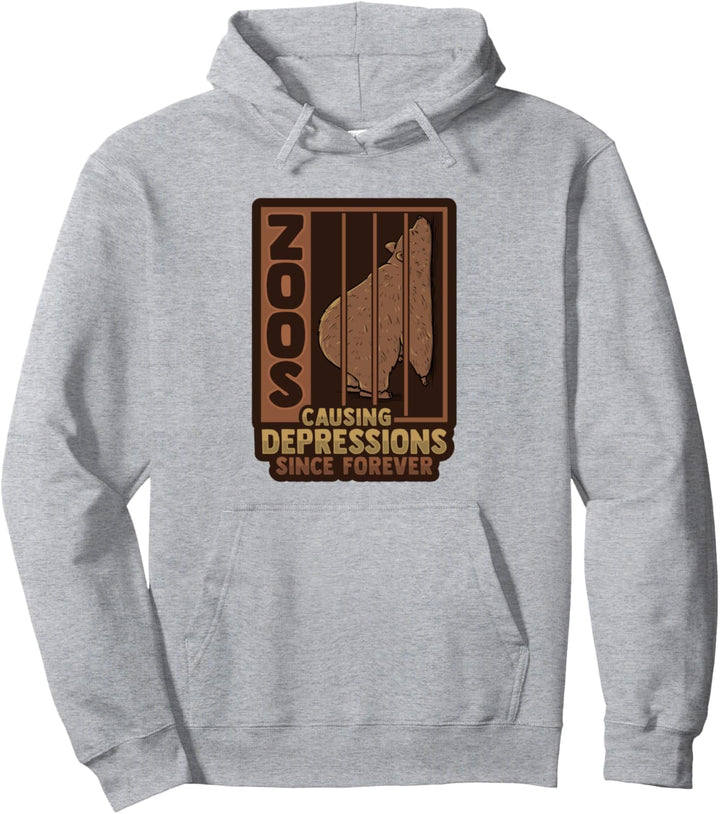 Zoos verursachen Depressionen Design Pullover Hoodie