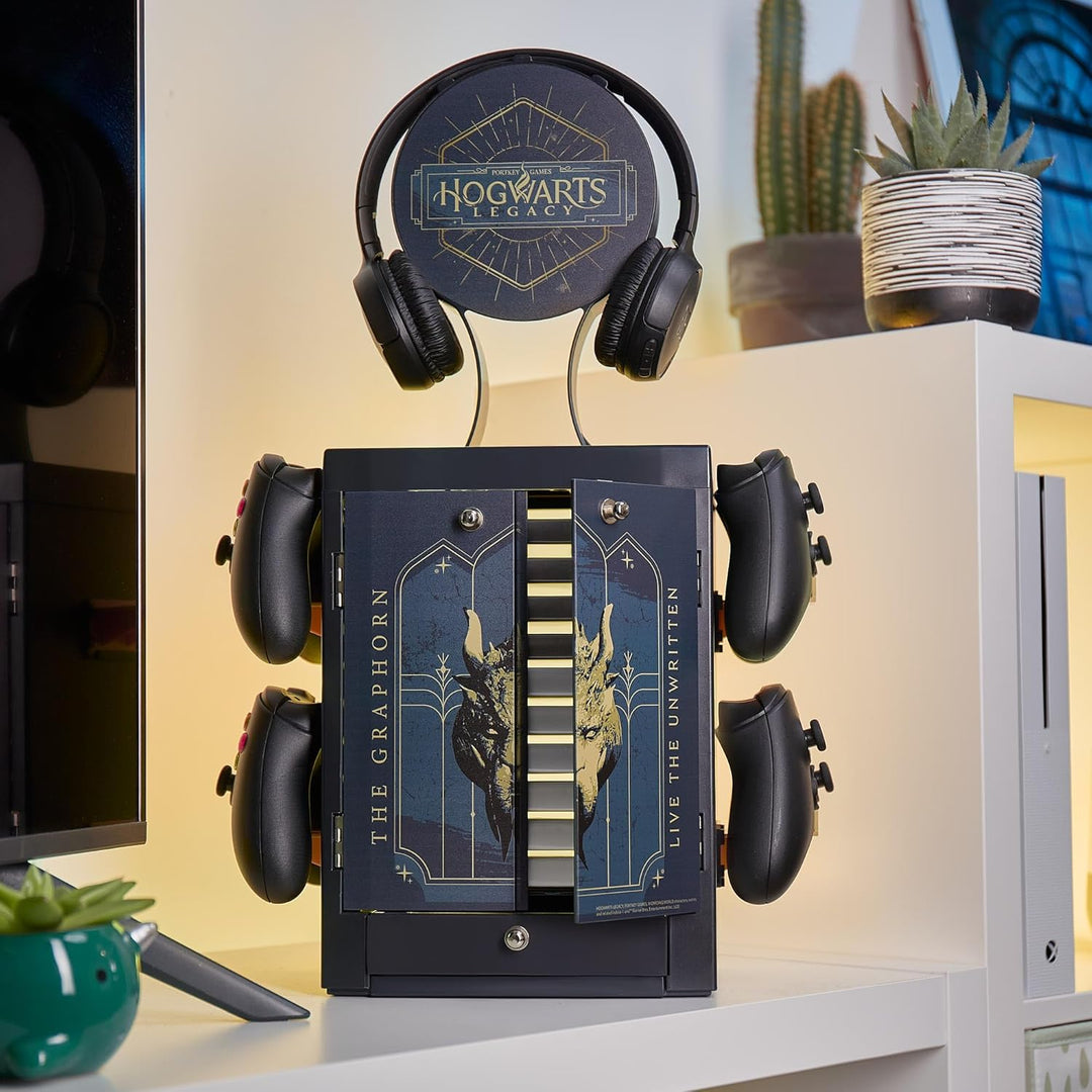 Numskull Offizielle Hogwarts Legacy Spiele-Schliessfach, Controller Halter & Headset-Ständer für PS5