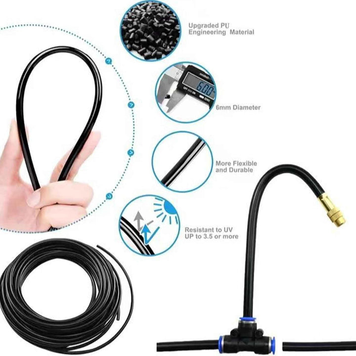 Automatisches Bewässerungssystem Garten 360 ° Automatische Bewässerung Schlauch, Nebelbewässerungski