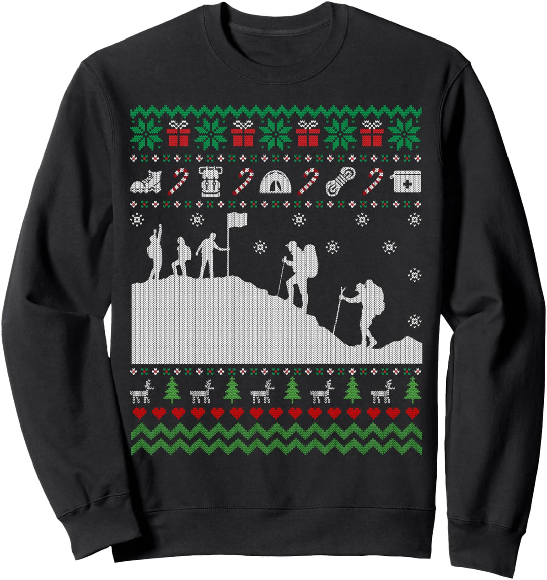 Funny Hiking Ugly Christmas Sweater Gift for Men Women Sweatshirt