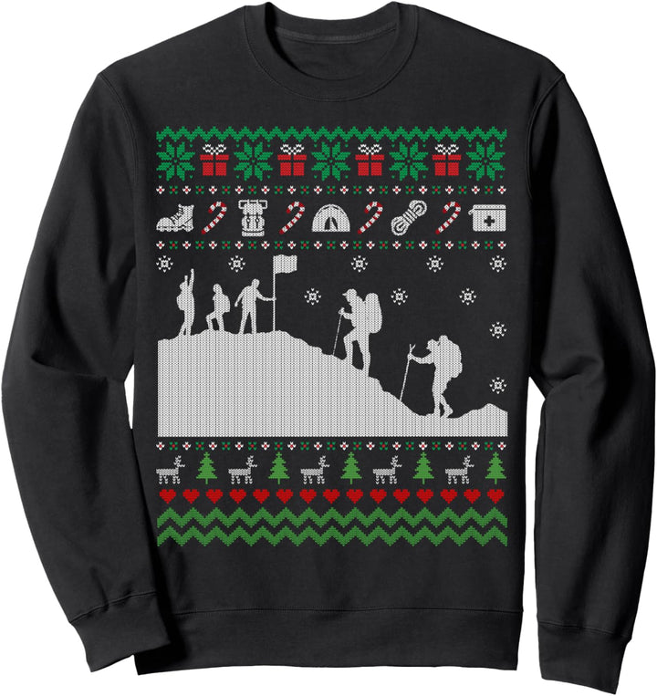 Funny Hiking Ugly Christmas Sweater Gift for Men Women Sweatshirt
