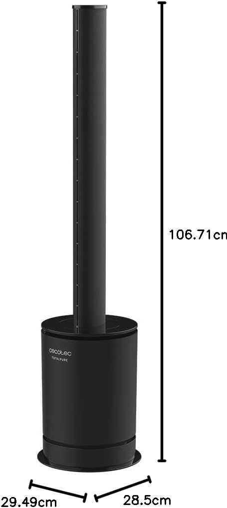 Cecotec Ventilator, Heizgerät, Luftreiniger TotalPure Connected MAX - 2000W Heizleistung, 45W Ventil