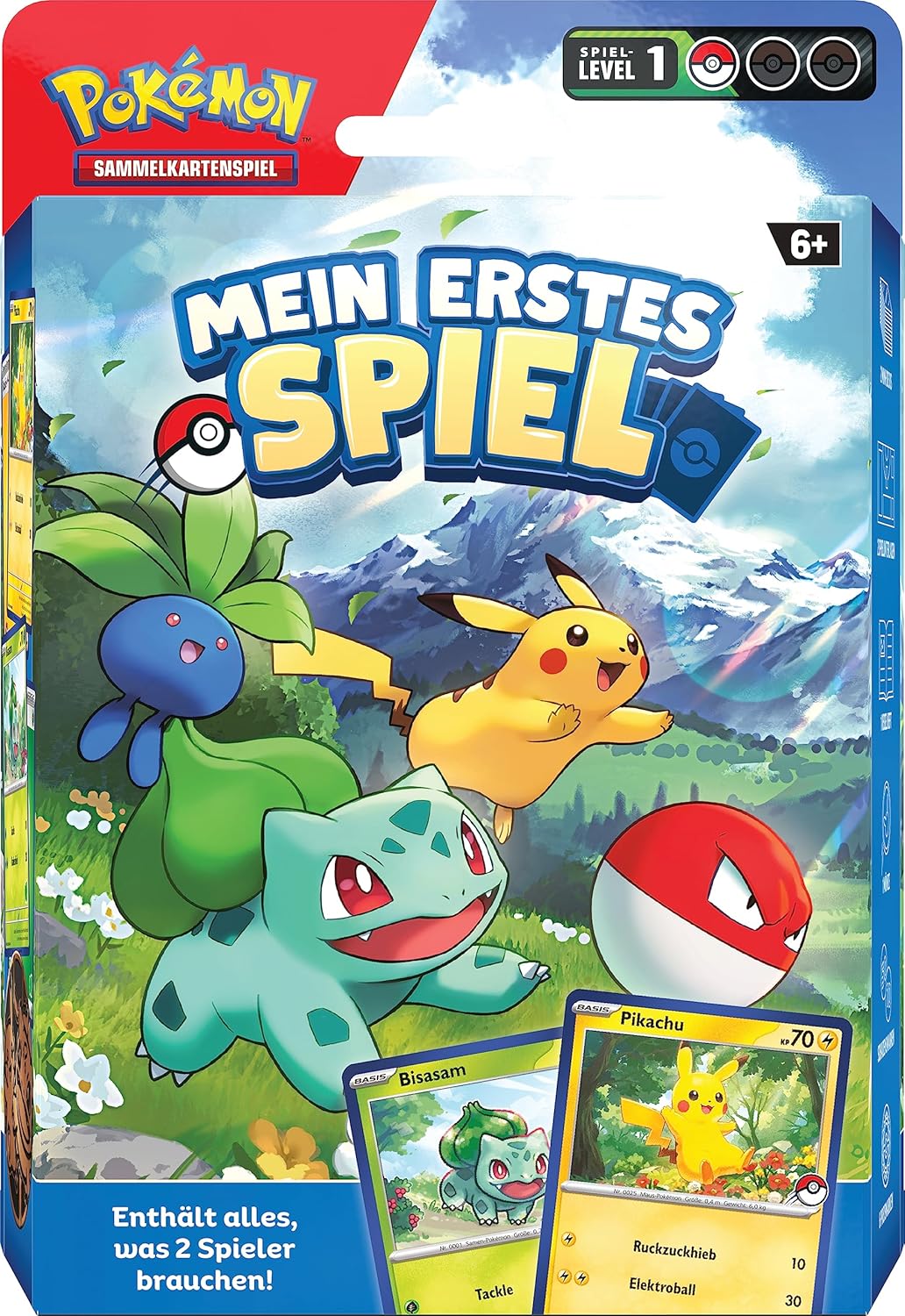 Pokémon-Sammelkartenspiel: Mein erstes Spiel – Pikachu und Bisasam (Mit 2 spielbereiten Mini-Decks &