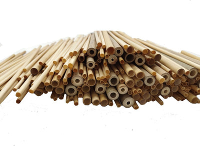 Super Idee 200 Weizenhalme + 50 Schilfröhrchen + 20 Bambusröhrchen Fertigröhrchen 20cm Niströhren Fü