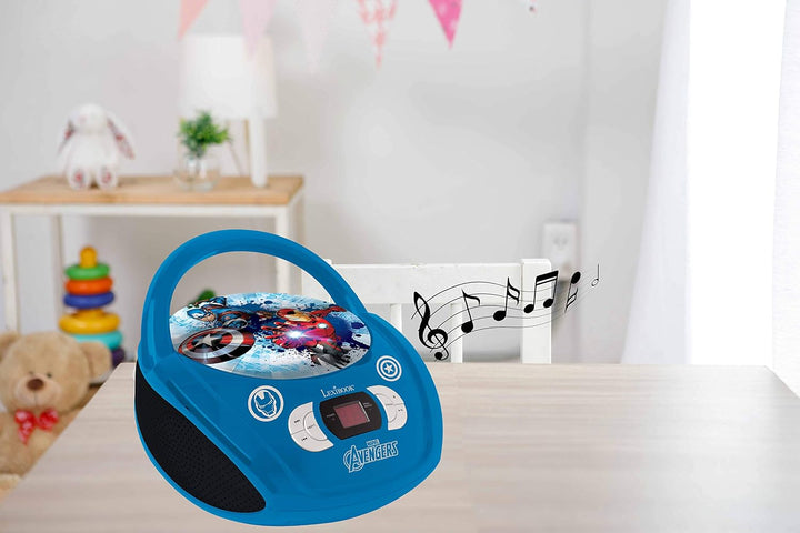 Lexibook Marvel The Avengers Iron ManBoombox CD-Player, AUX-Eingangsbuchse, AC-Betrieb oder Batterie