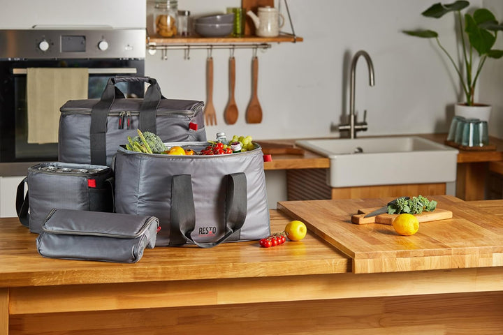 RESTO Bequeme Faltbare Kühltasche 5,5 L, 11L, 23L, 30L – Lunchbox für Damen & Herren, Getränke & Spe