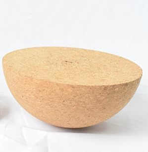Balance Board Halbkugel aus massivem Kork, Ø 30cm Höhe 10cm Kork-Halbkugel, Balance Trainer Gleichge