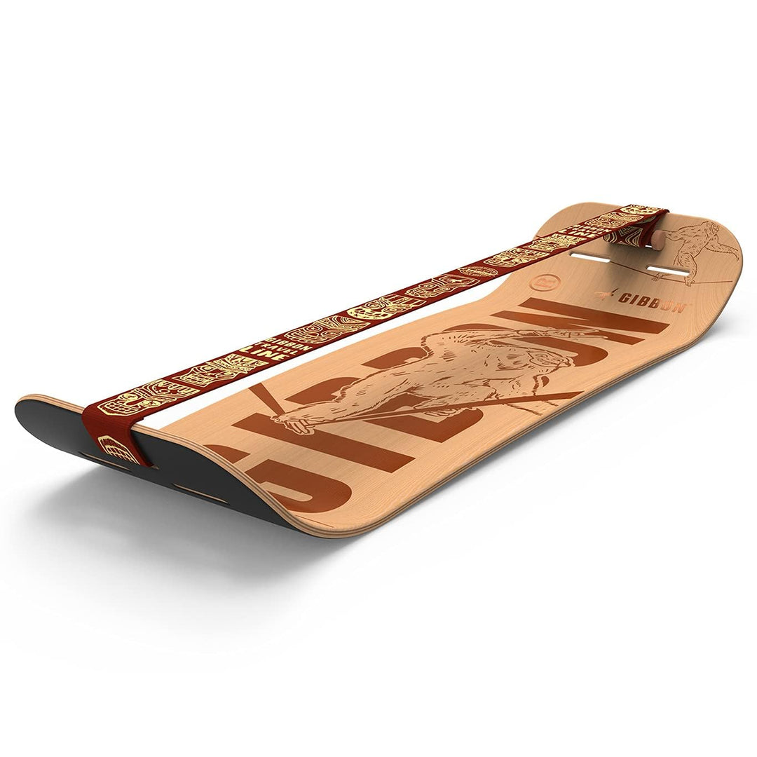 GIBOARD-SET BONZO CLASSIC - Innovatives Balance Board | Freestyle-Workout | hochwertiges Buchenholz