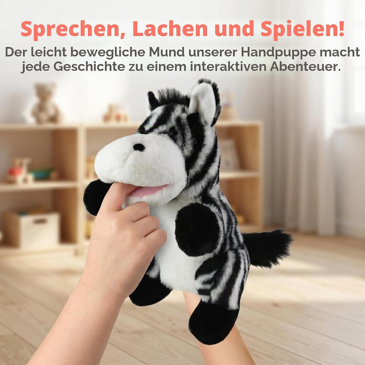 2026 Tierhandpuppen für Kinder,Kleinkind enthält Wolf,Tiger,Löwe,AFFE und bewegliche offene Münder,p