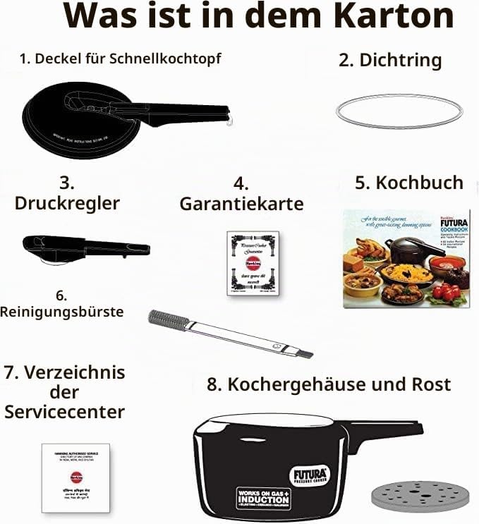 Hawkins Harteloxierter Schnellkochtopf, 3 Liter, Schwarz 3 Litre, 3 Litre