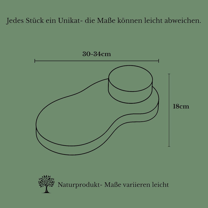 Olivenholzbrett inkl. Porzellanschale - rustikales Schneidebrett/Servierbrett mit Dipschälchen, Holz