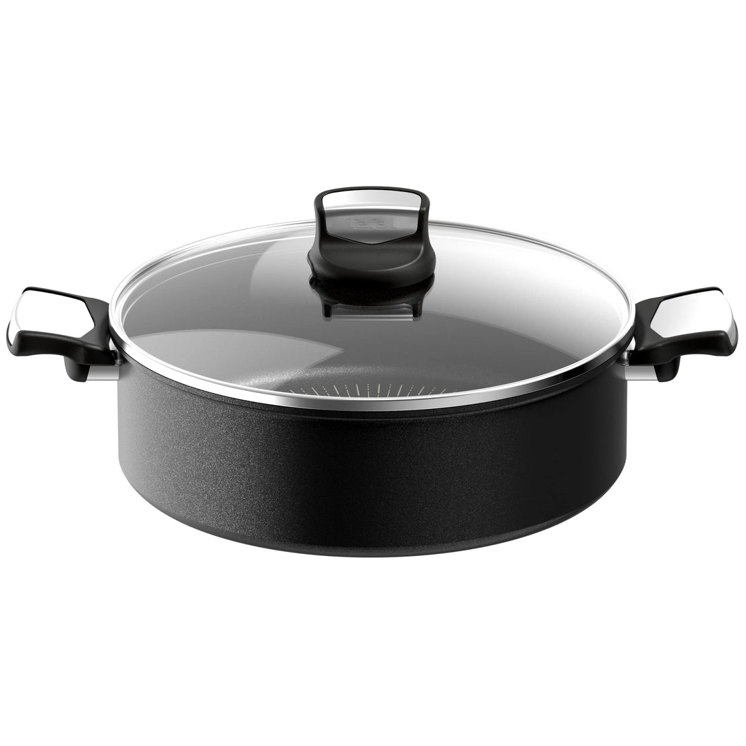 Tefal Unlimited On Schmorpfanne, 28 cm, kratzfest, Antihaftbeschichtung, Thermo-Signal™, Schmoren, S