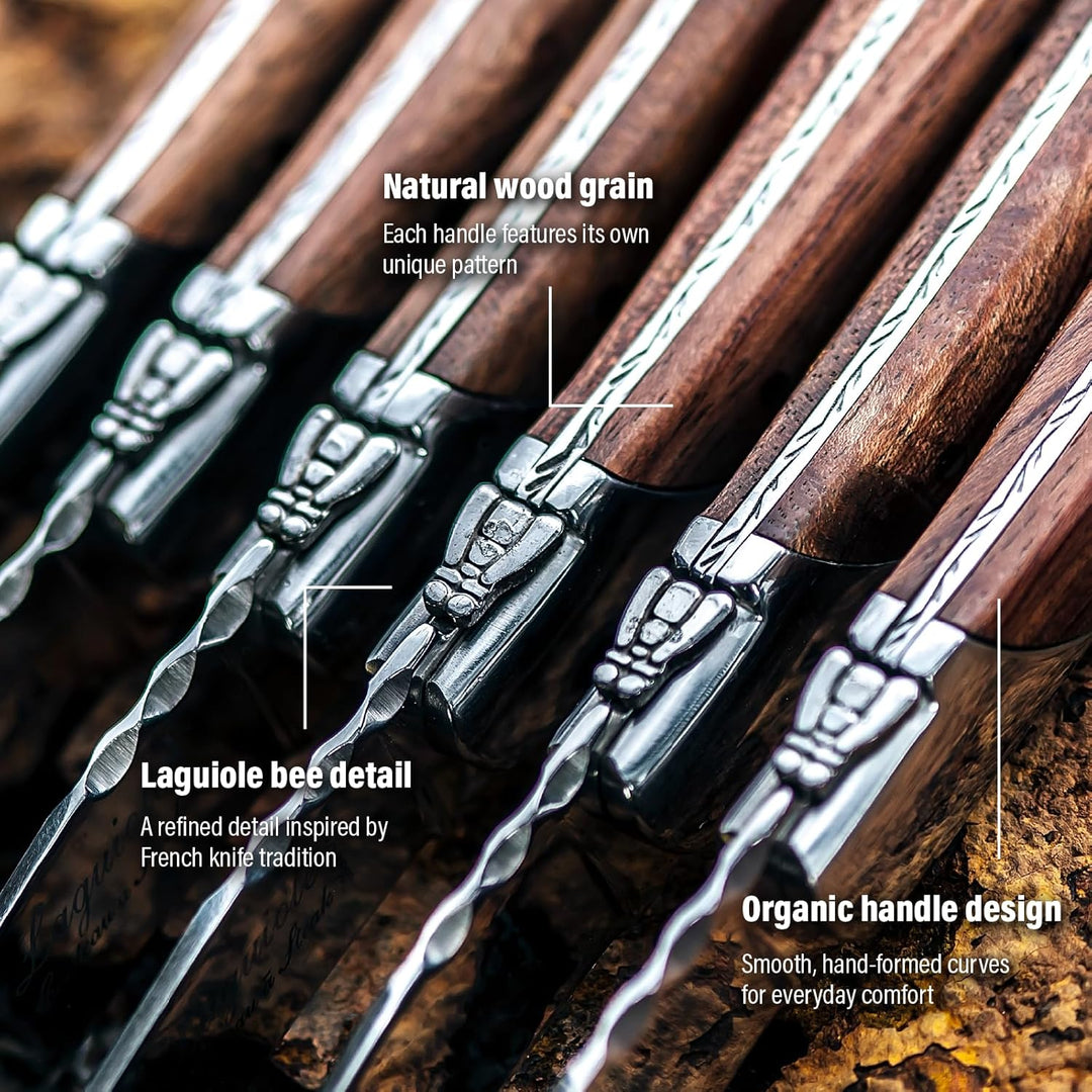 Laguiole Style de Vie Steakmesser Luxury Line, 6-teilig,