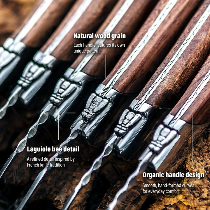 Laguiole Style de Vie Steakmesser Luxury Line, 6-teilig,