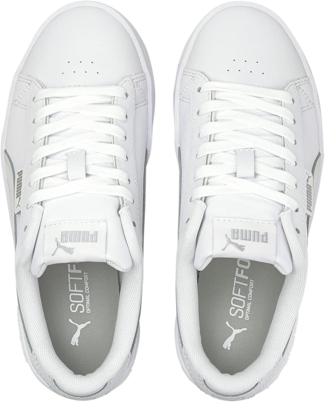 PUMA Mädchen Jada JrRoad Running Shoe 37 EU Puma White Puma White Puma Silver, 37 EU Puma White Puma