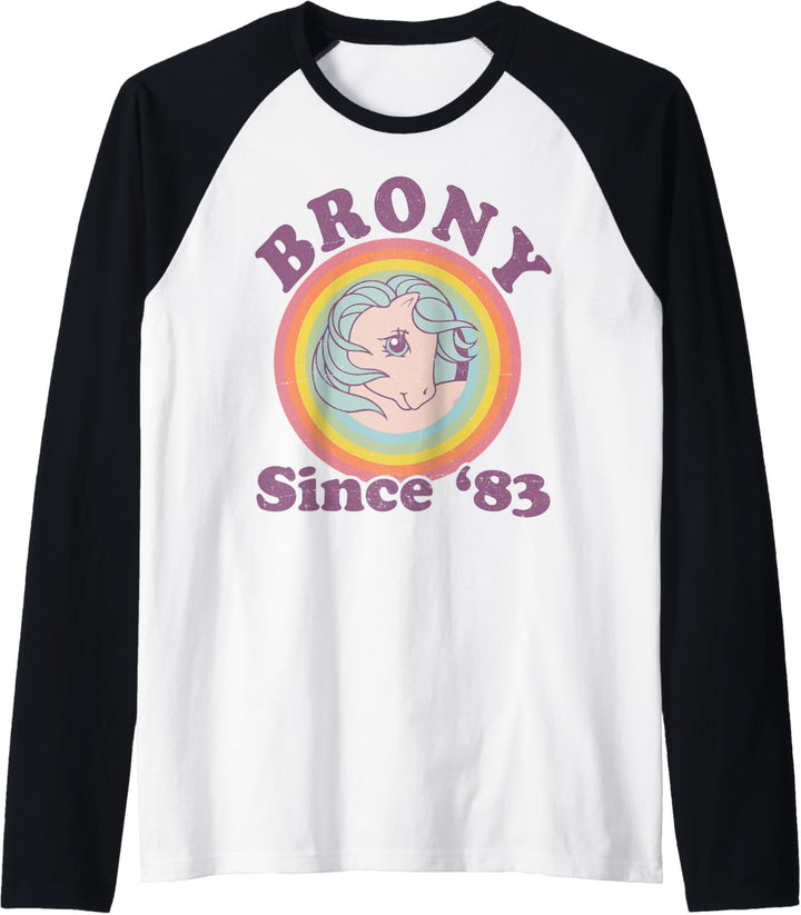 My Little Pony Brony Since '83 Retro Rainbow Circle Raglan